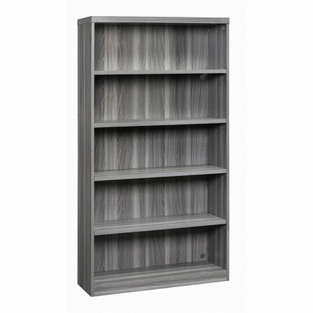 Mayline Abrdn 5-Shlf Bookcase, Gy, 36"x12"x68 3/4" AB5S36LGS