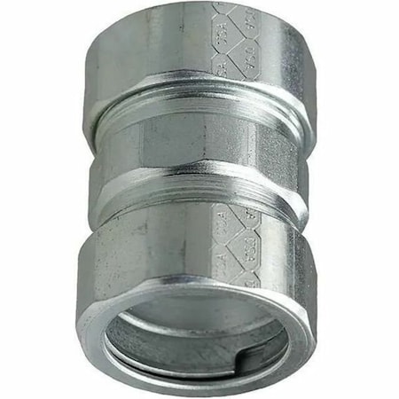 Dottie Conduit Fitting Coupling, 2 in, Threadless, Steel, Zinc Plated NTC200