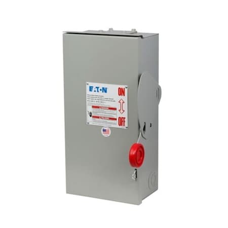 Eaton Safety Switch, Nonfusible, NEMA 3R, Steel DH262URK