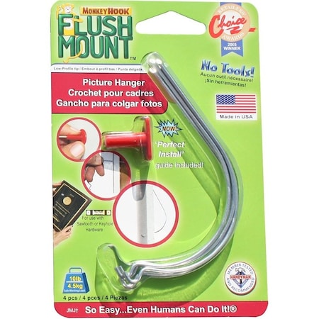 Monkey Hook Hanger Picture Flush Mount TMH-444