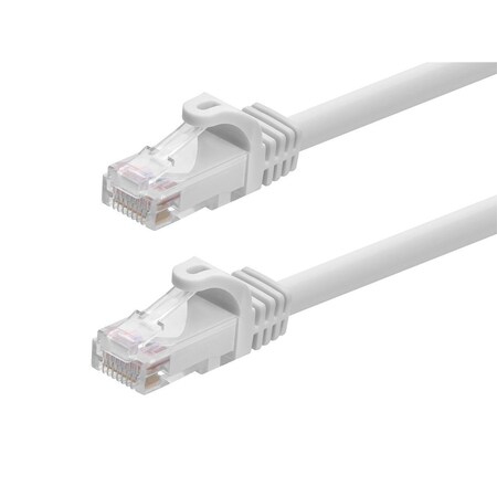 Monoprice Flexboot Cat5E 24AWG Cable, 7 ft.White 11389