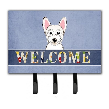 Carolines Treasures Westie Welcome Leash and Key Holder BB1412TH68
