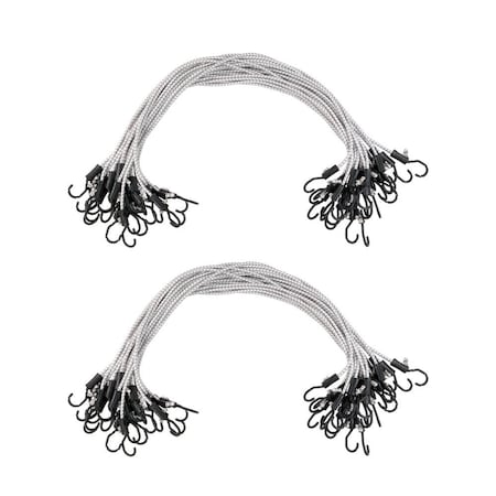 Mytee Products (50 Pcs) 48in Heavy Duty Adjustable Bungee Cords with hook for Outdoor & Indoor, 2PK BUNGEE-ADJ51648x2