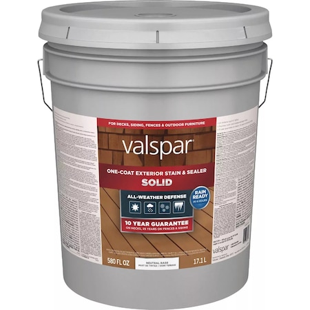 Valspar Solid Deck Stain Neutral Base 5 Gal. VL1028092-20
