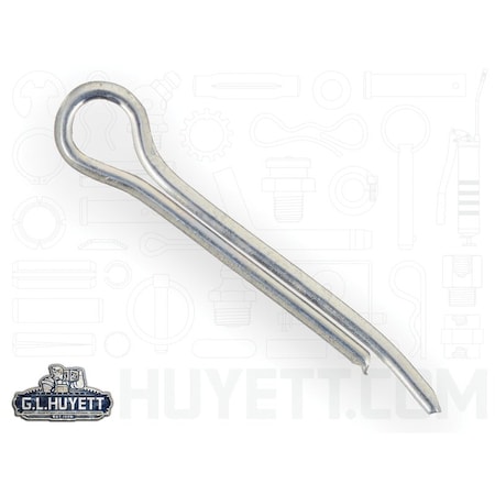 Huyett Hammerlock Cotter Pin, Zinc Plated Carbon Steel, 0.062 in Dia x 0.500 in Effective Length CPHZ-062-0500