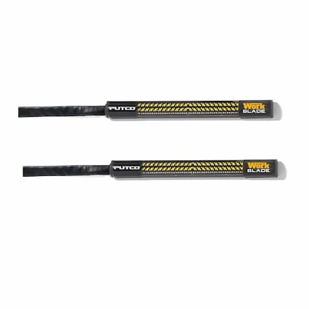 Putco Light Bar, LED; 6 Inch Length; Amber/ Blue/ White Over-Ride LED; Clear Lens; Black Housing; Surface 93010-06