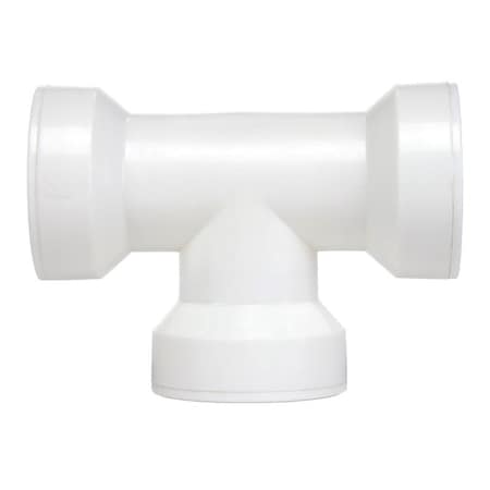 Insta-Plumb INSTA-PLUMP 3 WAY COUPLING TEE 1 1/2 IN WH 48QLK