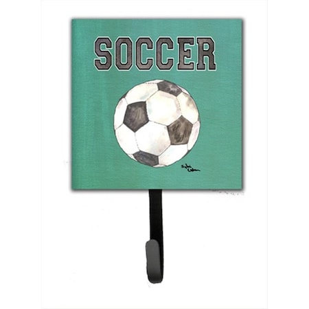 Carolines Treasures 4.25 x 7 in. Soccer Leash Or Key Holder 8484SH4