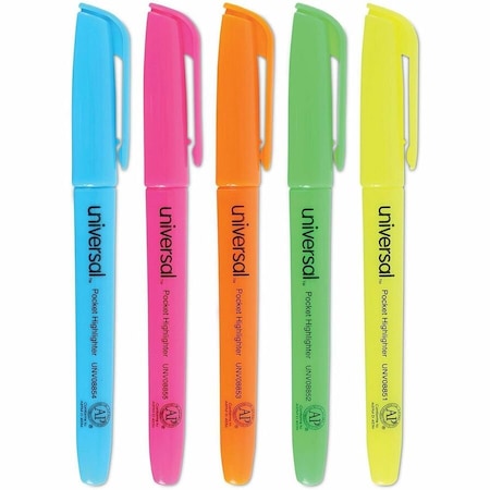 Universal HILIGHTER, PKT, 5/ST, FL, 5PK UNV08850