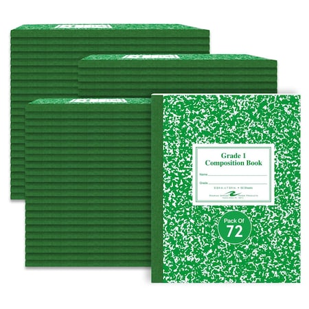 Roaring Spring Composition Notebooks, Grade 1 Ruled, PK72 77920CS