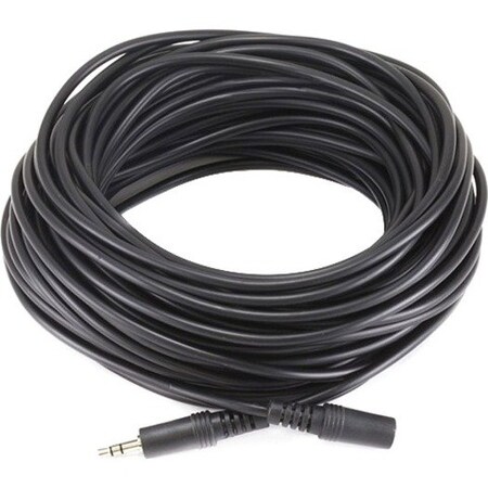 Monoprice STEREO PLUG M/F CABLE - BLACK 75FT 652