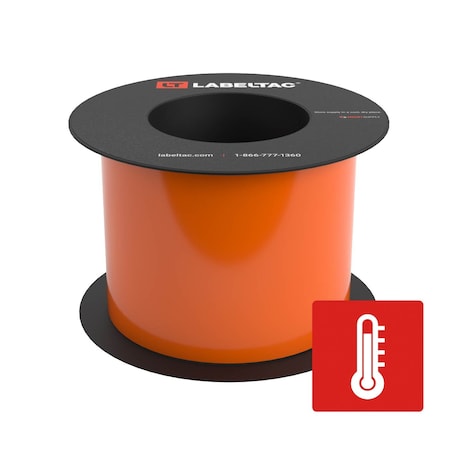 Labeltac High Temperature Supply 4in x 75ft LT9, Orange LT406HT-C