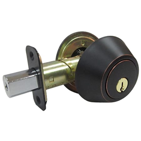 Taiwan Fu Hsing Industrial TruGuard Double Cylinder Deadbolt, Aged Bronze 222022