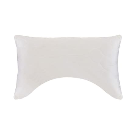 Homeroots Cotton Latex Foam And Wool Hypoallergenic Ergonomic Standard Size Bed Pillow 551589