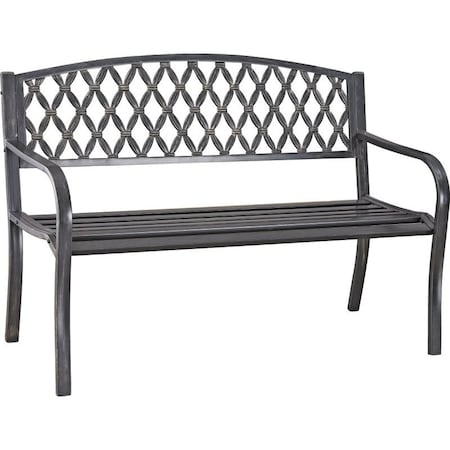Seasonal Trends Park Bench, Steel SeatFrame D3819C