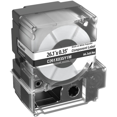 Panduit Mp Cassette, Comp Label, Non-Ahdesive Po C261X035Y1M