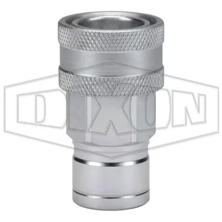 Dixon Pioneer Agricultural Poppet Valve Coupling, 3/8-18 Nominal, FNPT, Steel, Domestic 3AGF3-PV