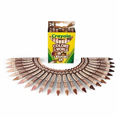Crayola Colors of the World Crayons, Assorted, 24PK 520108
