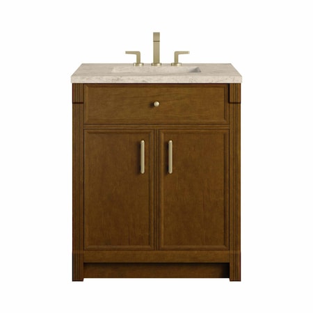 James Martin Vanities Bellshire 30" Single Vanity, Honey Oak w/ 3 CM Tajnar Eclos Top 660-V30-HNO-3TJR