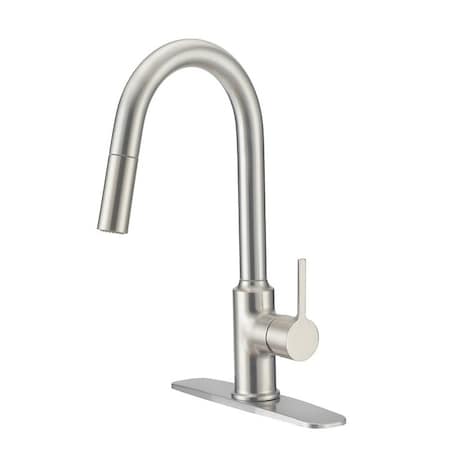 Boston Harbor Contemporary Pull-Down Kitchen Faucet, 1.8 gpm, 1 -Faucet Handle, 1 or 3 Hole -Faucet Hole FP4AF227NP