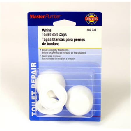 Highkey Master Plumber White Toilet Bolt Cap LR574330