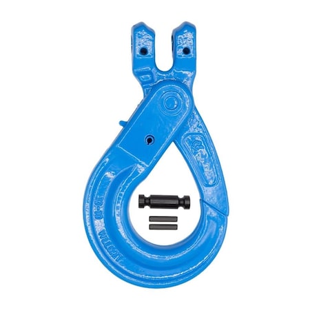 Mytee Products 1/2in G100 Clevis Self-Locking Hook for 1/2in Lifting Chains, Wire Ropes, Slings SLH12-G100