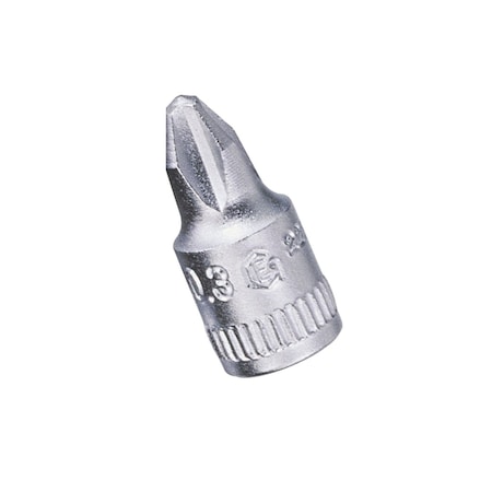 Genius Tools 1/4in Dr. #3 Philips Bit Socket 222603