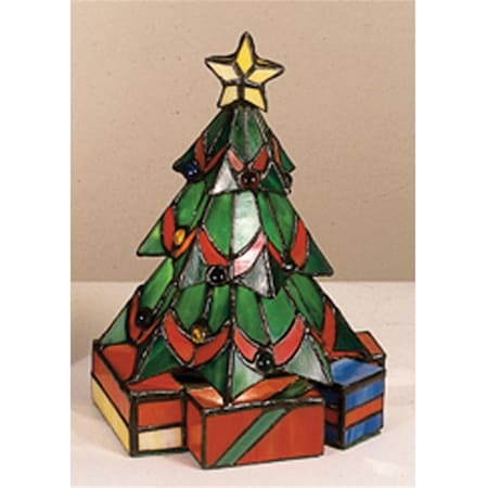 Meyda 9 Inch H X 7 Inch W  Christmas Tree Accent Lamp 12413