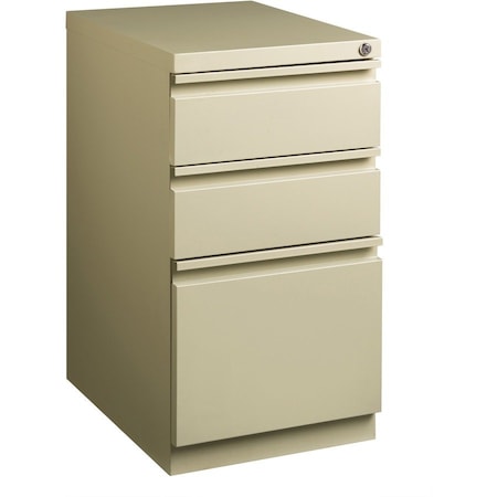 Lorell 15" W Lorell Mobile Pedestal, Putty LLR49520
