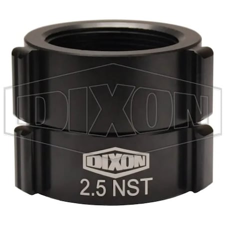 Dixon Style N53 Rocker Lug Adapter, 2-1/2 in, FNPT Rigid x Female NST NH Swivel N53-25F25T