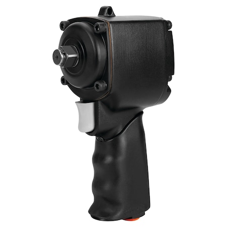 Performance Tool 1/2 in. Dr. Stubby Air Impact Wrench, Twin Hammer, 760 ft lbs Torque M632