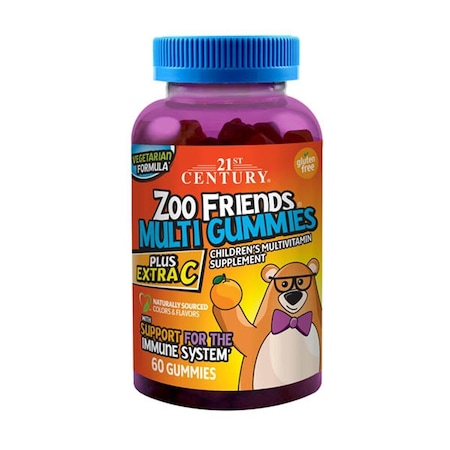 21St Century Zoo Friends Multi+Extra Vitamin C, 60PK 74098527685