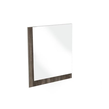 Homeroots 41" Gray Wood Framed Mounted Dresser Mirror 282644