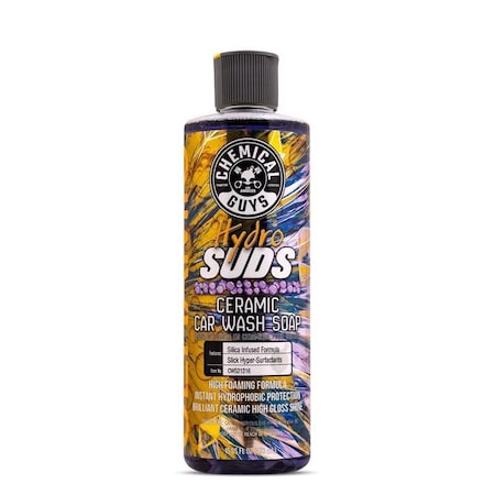Chemical Guys HydroSuds Glass/Metal/Plastic Ceramic Car Wash Soap Liquid Grape Scent 16 fl. oz. CWS21216