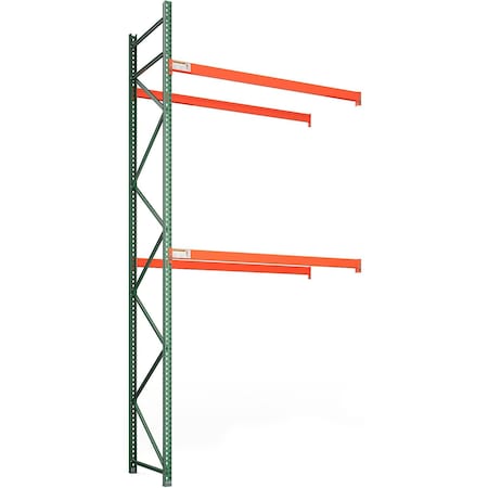 Global Industrial Bolted Teardrop Pallet Rack Add-On 96"W x 42"D x 192"H, 7160 lbs Shelf Cap 299199A