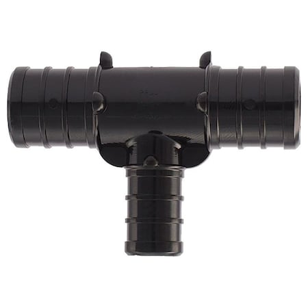 Apollo Valves Pipe Tee, 34 x 12 in, Barb, Plastic, Black, 200 psi Pressure PXPAT3434125PK