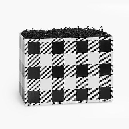 Nashville Wraps Buffalo Plaid Black Basket Box, Large 10.25x6x7.5, 6PK BPBWL