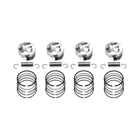 Active Athlete Dish Piston Set with Ring for 15 Plus Subaru FA20 WRX 86.25 mm Plus 0.25 mm AC3893376