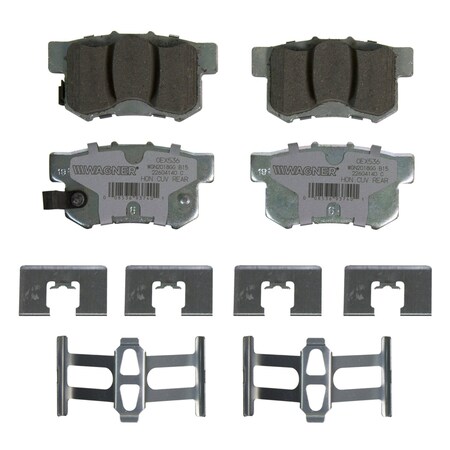 Wagner Brake OEX Rear Disc Brake Pad Set Premium Ceramic,  OEX536