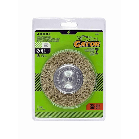 Gator Finishing 4 in. Wire Wheel Brush, Coarse 389861