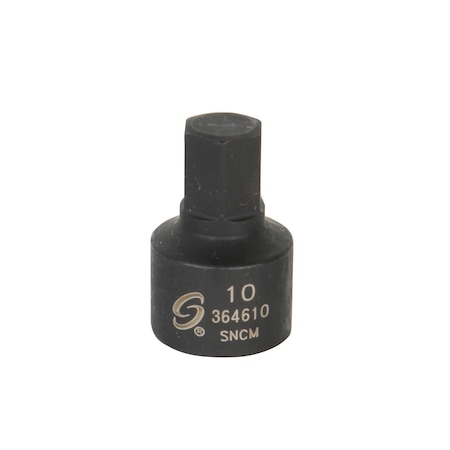 Sunex 3/8 in Drive 10Mm Stubby Impact Hex Driver  364610