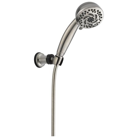 Delta Universal Showering Components Premium 5-Setting Fixed Wall Mount Hand Shower In Stainless 55436-SS-PK