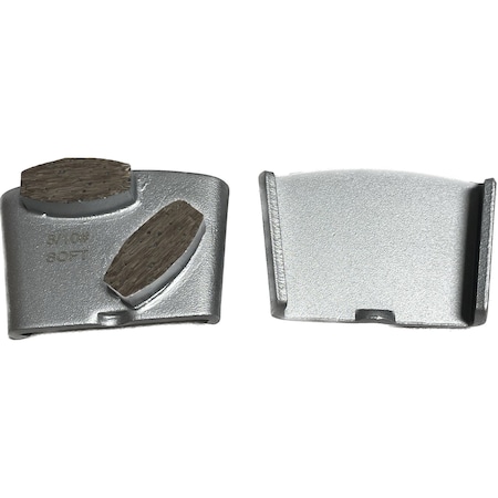 Vantage Product Diamond Grinding Disc for EZ Change Grinders, 2 Bar Segment, 08/10 Grit, Soft Bond M-EZ-2B0810-S