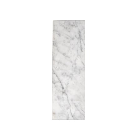 Apollo Tile White 4x12 Bianco Carrara Marble Honed Subway Floor and Wall Tile 5 sqft/case, 15PK APLFCA88412HA