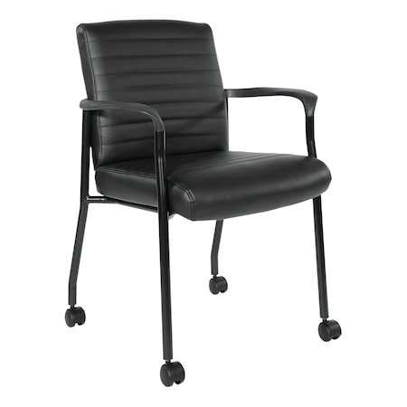 Office Star Products FL Series Guest Chair, Black FL38640-u6