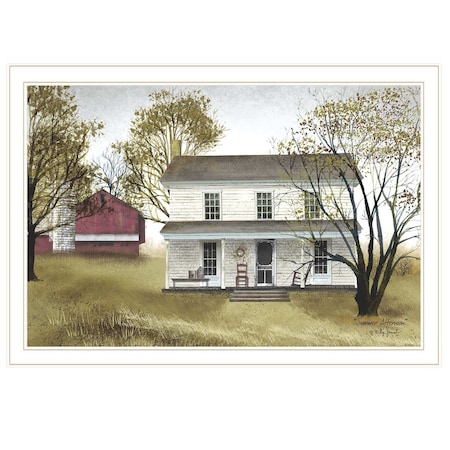 Homeroots Summer Afternoon 3 White Framed Print Wall Art 404489