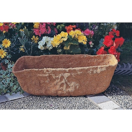 Landscapers Select Planter Liner, 24 in W, 9 in H, Rectangular, Natural Coconut, Brown T51550-3L