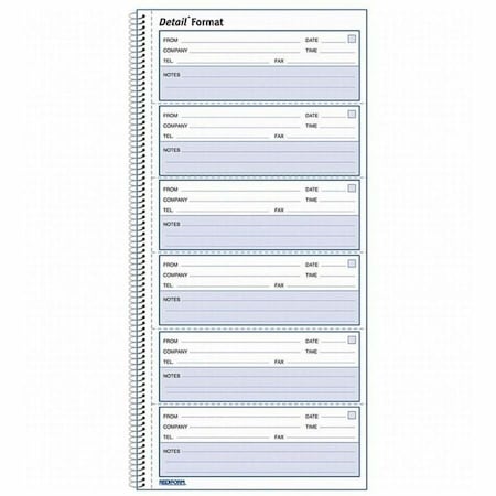 Rediform Voice Mail Log Book, White RED51113