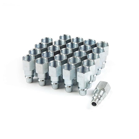 Tinkertools Industrial Plug Steel 0.37 x 0.37 in. Female NPT, 25PK TI3144139