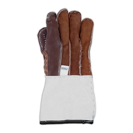 Magid 4115Dpsbw Brown Thermal Split Leather Glove, Large, PK12 4115DP-SB-WL